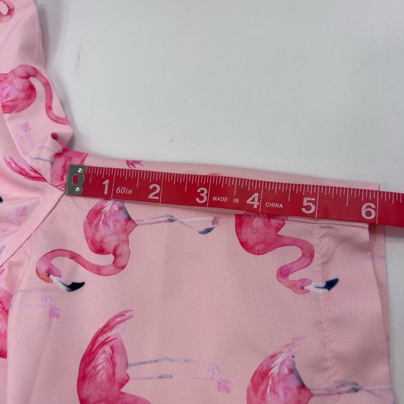 FRANKS LARGE “TAMPA PINK” SWIMMING TRUNKS,WITH MESH SUPPORT, FLAMINGO PRINTS - Picture 15 of 16